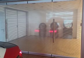 NAYADA SmartWall G5 в проекте Nayada приняла участие в реконструкции внутреннего пространства автосалона Audi